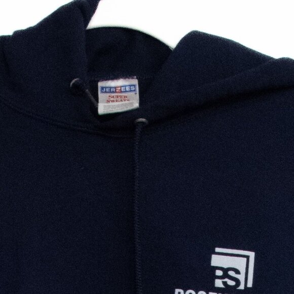 Posey Supply Jerzees Super Sweat Hoodie Size 2XL Navy Cotton/Polyester Blend - Picture 2 of 8